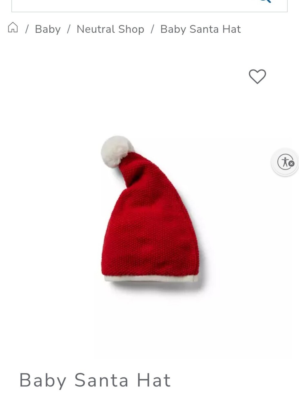 NWT Janie and Jack Red Knit Pom Pom Hat